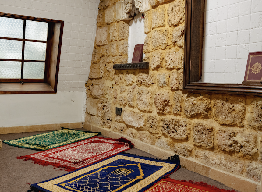 In-restaurant prayer room at our halal steakhouse in London for Ramadan when you break the fast